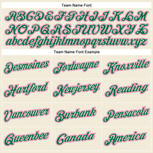 Load image into Gallery viewer, Custom Cream Pink-Kelly Green Performance T-Shirt