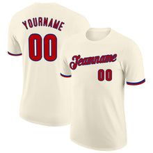 Load image into Gallery viewer, Custom Cream Red-Royal Performance T-Shirt