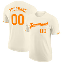 Load image into Gallery viewer, Custom Cream Bay Orange Performance T-Shirt