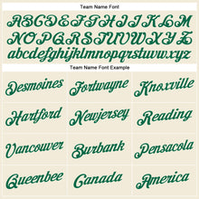 Load image into Gallery viewer, Custom Cream Navy-Kelly Green Performance T-Shirt