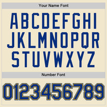 Load image into Gallery viewer, Custom Cream Royal-Gold Mesh Authentic Throwback Baseball Jersey