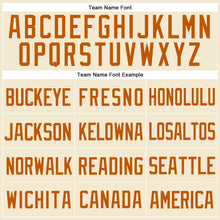 Load image into Gallery viewer, Custom Cream Texas Orange Mesh Authentic Throwback Baseball Jersey