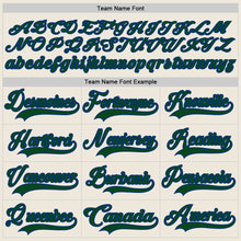 Load image into Gallery viewer, Custom Cream Green-Royal Hockey Lace Neck Jersey