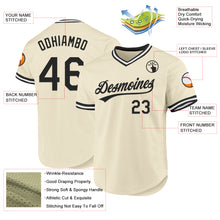 Load image into Gallery viewer, Custom Cream Black-White Authentic Throwback Baseball Jersey