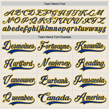 Load image into Gallery viewer, Custom Cream Royal-Gold Hockey Jersey