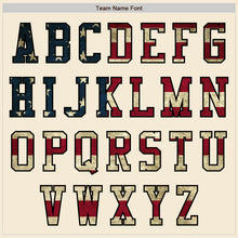 Load image into Gallery viewer, Custom Cream Vintage USA Flag-Black Authentic Baseball Jersey