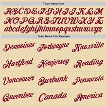 Load image into Gallery viewer, Custom Cream Maroon Authentic Throwback Basketball Jersey