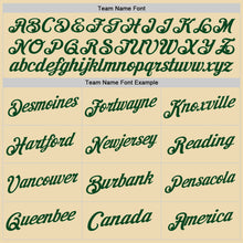 Load image into Gallery viewer, Custom Cream Green Authentic Throwback Basketball Jersey