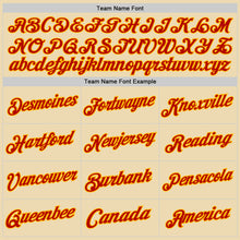 Load image into Gallery viewer, Custom Cream Red-Gold Authentic Throwback Basketball Jersey