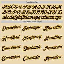 Load image into Gallery viewer, Custom Cream Black-Gold Authentic Throwback Basketball Jersey