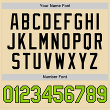 Load image into Gallery viewer, Custom Cream Neon Green-Black Authentic Throwback Basketball Jersey