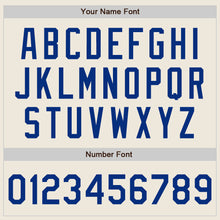 Load image into Gallery viewer, Custom Cream Royal Authentic Baseball Jersey