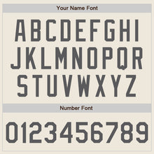 Load image into Gallery viewer, Custom Cream Steel Gray Authentic Baseball Jersey