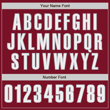 Load image into Gallery viewer, Custom Crimson White-Gray Authentic Baseball Jersey