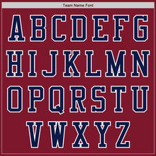 Load image into Gallery viewer, Custom Crimson Navy-White Authentic Baseball Jersey