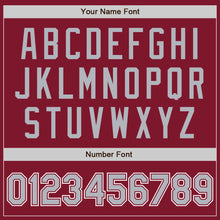 Load image into Gallery viewer, Custom Crimson Gray-White Authentic Baseball Jersey