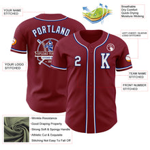 Load image into Gallery viewer, Custom Crimson White-Royal Authentic Baseball Jersey