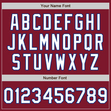 Load image into Gallery viewer, Custom Crimson White-Royal Authentic Baseball Jersey