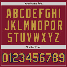 Load image into Gallery viewer, Custom Crimson Old Gold-Navy Authentic Baseball Jersey