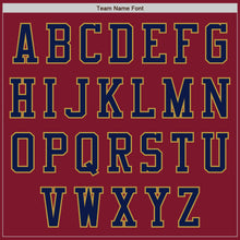 Load image into Gallery viewer, Custom Crimson Old Gold-Navy Authentic Baseball Jersey