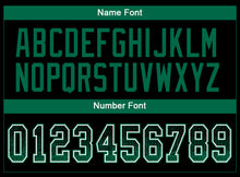 Load image into Gallery viewer, Custom Black Kelly Green-White Drift Fashion Football Jersey