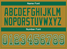 Load image into Gallery viewer, Custom Old Gold Kelly Green-White Drift Fashion Football Jersey