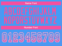 Load image into Gallery viewer, Custom Powder Blue Pink-White Drift Fashion Football Jersey