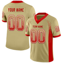 Load image into Gallery viewer, Custom Vegas Gold Red-White Drift Fashion Football Jersey