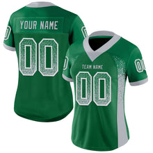 Load image into Gallery viewer, Custom Kelly Green Gray-White Drift Fashion Football Jersey