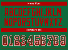 Load image into Gallery viewer, Custom Kelly Green Red-White Drift Fashion Football Jersey