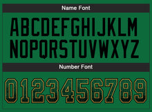 Load image into Gallery viewer, Custom Kelly Green Black-Old Gold Drift Fashion Football Jersey