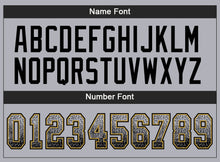 Load image into Gallery viewer, Custom Gray Black-Old Gold Drift Fashion Football Jersey