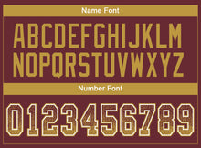 Load image into Gallery viewer, Custom Burgundy Old Gold-White Drift Fashion Football Jersey