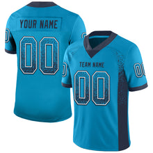 Load image into Gallery viewer, Custom Panther Blue Navy-White Drift Fashion Football Jersey