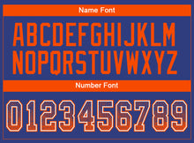 Load image into Gallery viewer, Custom Royal Orange-White Drift Fashion Football Jersey