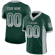 Load image into Gallery viewer, Custom Green Gray-White Drift Fashion Football Jersey