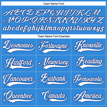 Load image into Gallery viewer, Custom Powder Blue White-Royal Hockey Lace Neck Jersey