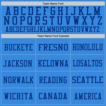 Load image into Gallery viewer, Custom Powder Blue Gold-Royal Mesh Authentic Throwback Football Jersey