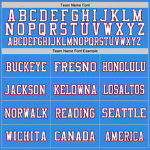 Load image into Gallery viewer, Custom Powder Blue Maroon-White Mesh Authentic Throwback Football Jersey