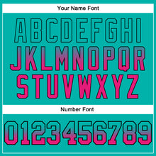 Load image into Gallery viewer, Custom Stitched White Aqua Hot Pink Light Blue-Black Fade Fashion Splash Sports Pullover Sweatshirt Hoodie