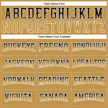 Load image into Gallery viewer, Custom Stitched White Black-Old Gold Fade Fashion Arrow Sports Pullover Sweatshirt Hoodie