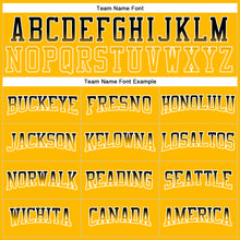 Load image into Gallery viewer, Custom Stitched White Black-Gold Fade Fashion Arrow Sports Pullover Sweatshirt Hoodie