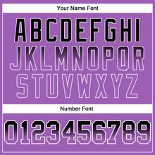 Load image into Gallery viewer, Custom Stitched White Black-Medium Purple Fade Fashion Arrow Sports Pullover Sweatshirt Hoodie