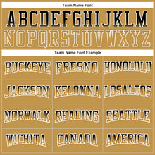 Load image into Gallery viewer, Custom Stitched White Black-Old Gold Fade Fashion Line Sports Pullover Sweatshirt Hoodie