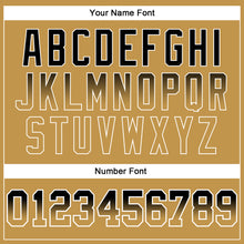 Load image into Gallery viewer, Custom Stitched White Black-Old Gold Fade Fashion Line Sports Pullover Sweatshirt Hoodie