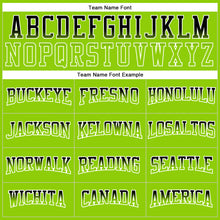 Load image into Gallery viewer, Custom Stitched White Black-Neon Green Fade Fashion Line Sports Pullover Sweatshirt Hoodie