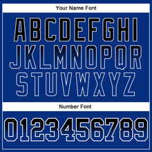 Load image into Gallery viewer, Custom Stitched White Black-Royal Fade Fashion Line Sports Pullover Sweatshirt Hoodie