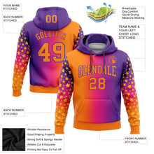 Load image into Gallery viewer, Custom Stitched Purple Bay Orange-Hot Pink Gradient Fashion Star Sports Pullover Sweatshirt Hoodie