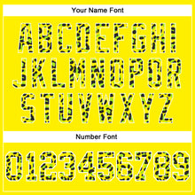 Load image into Gallery viewer, Custom Stitched Black Light Yellow-Neon Green Fade Fashion Leopard Print Sports Pullover Sweatshirt Hoodie