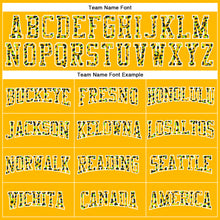 Load image into Gallery viewer, Custom Stitched Gold Black-White Fade Fashion Leopard Print Sports Pullover Sweatshirt Hoodie